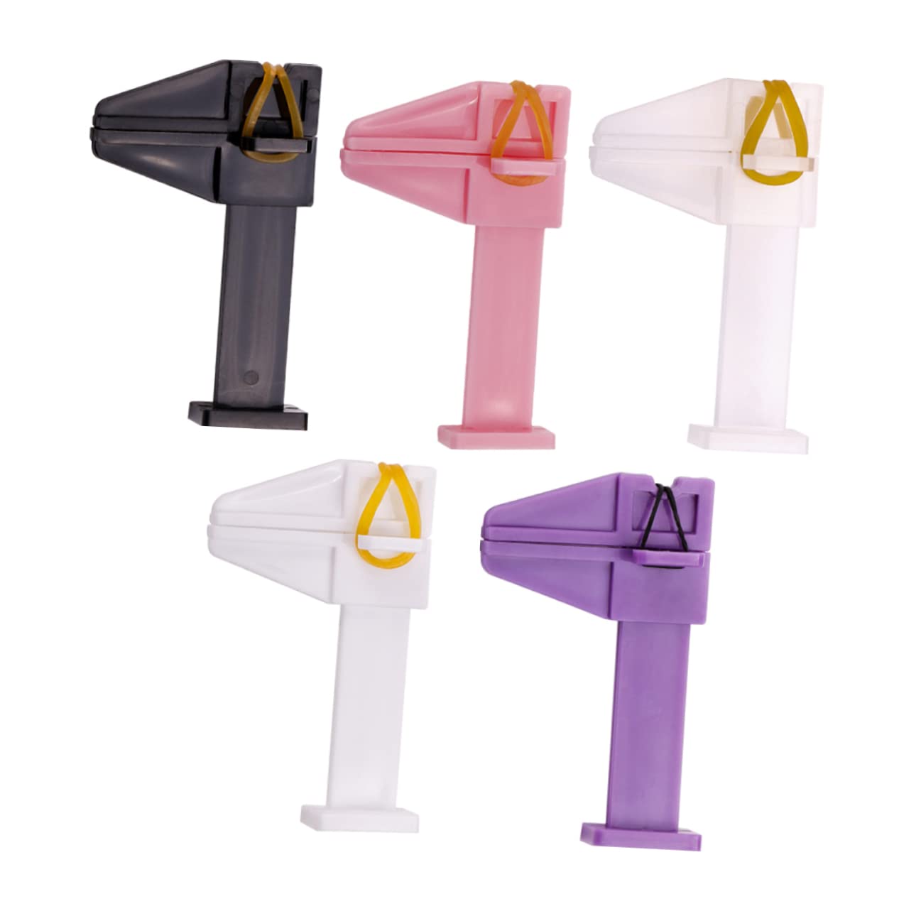 FOMIYES 5pcs Nail Extension Clip Nail Extension Locating Clamps Nail Fixing Clips Nail Clips Clamps Nail Tip Clamp Manicure Clamp Nail Art Nails Gel Nail Salon Supply PVC Nail Supplies Uv