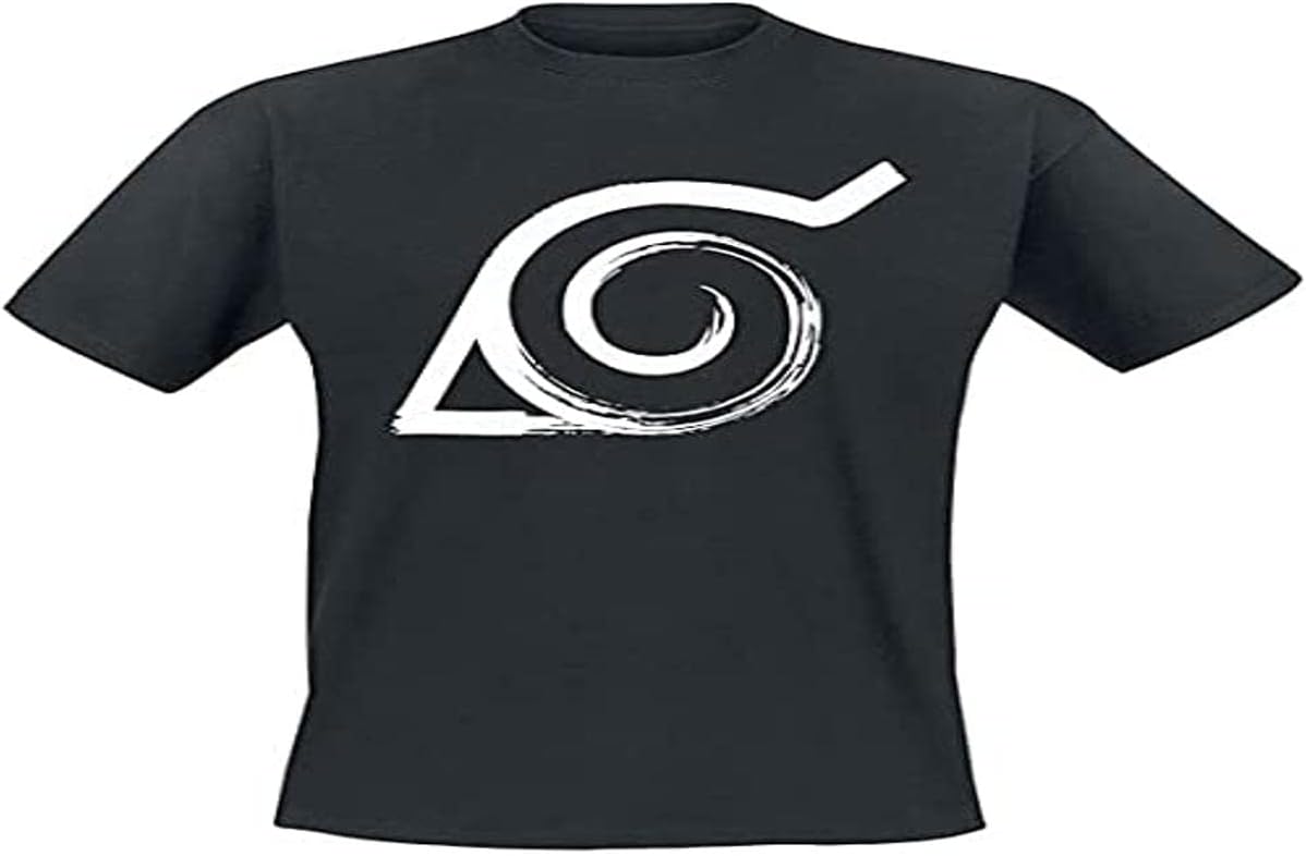 ABYSTYLENaruto Shippuden - Konoha T-Shirt Black