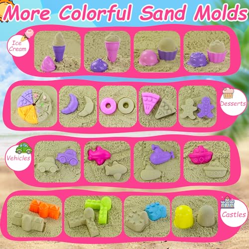 Jouets de plage compacts avec sac en maille pour éviter le sable - 3