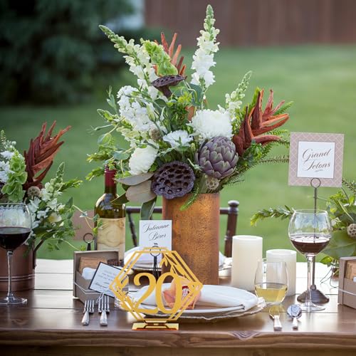 Numéros de table acrylique pour décoration de mariage chic - 6
