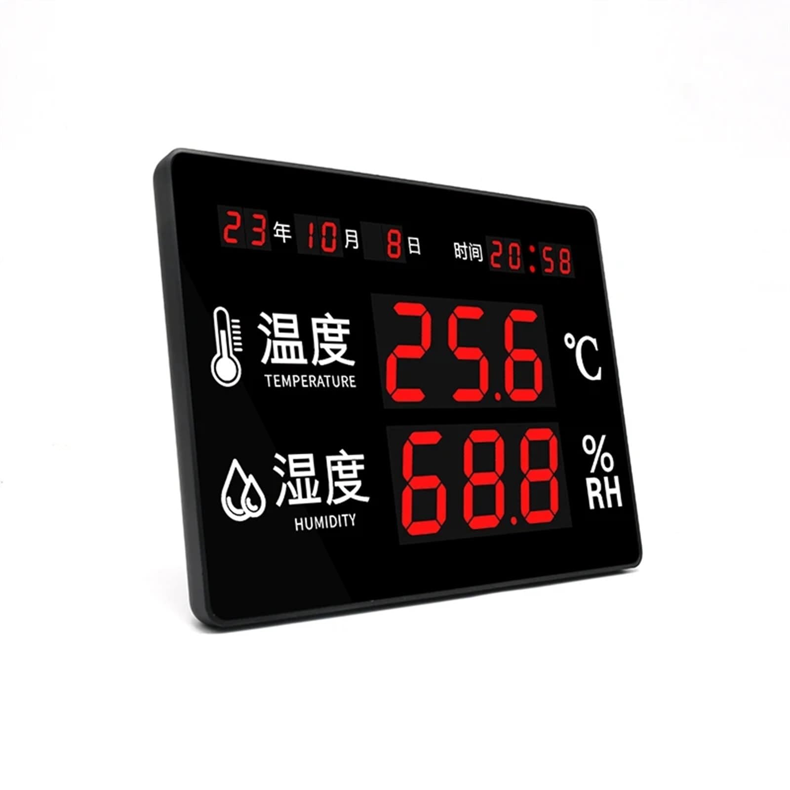 Orologio da parete termoigrometro elettronico industriale con termometro Display digitale ad alta precisione for interni ed esterni AS208A(AS208W Wifi Model)