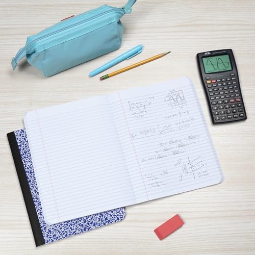 Carnets de composition Oxford de 100 pages lignées avec couverture marbrée multicolore