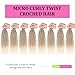 Leeven Pre Looped Micro Kinky Curly crochet Hair 8 Inch 8 Packs Wavy Beach Curly Crochet Hair Synthetic Micro Yanky Curly Twist Hair Extensions(T27/613#)