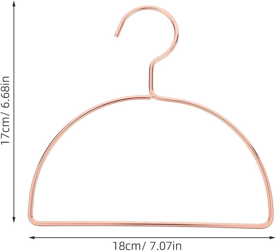 BESTOYARD 10pcs Semi Circular Iron Hangers for Shirts and Scarves image 2
