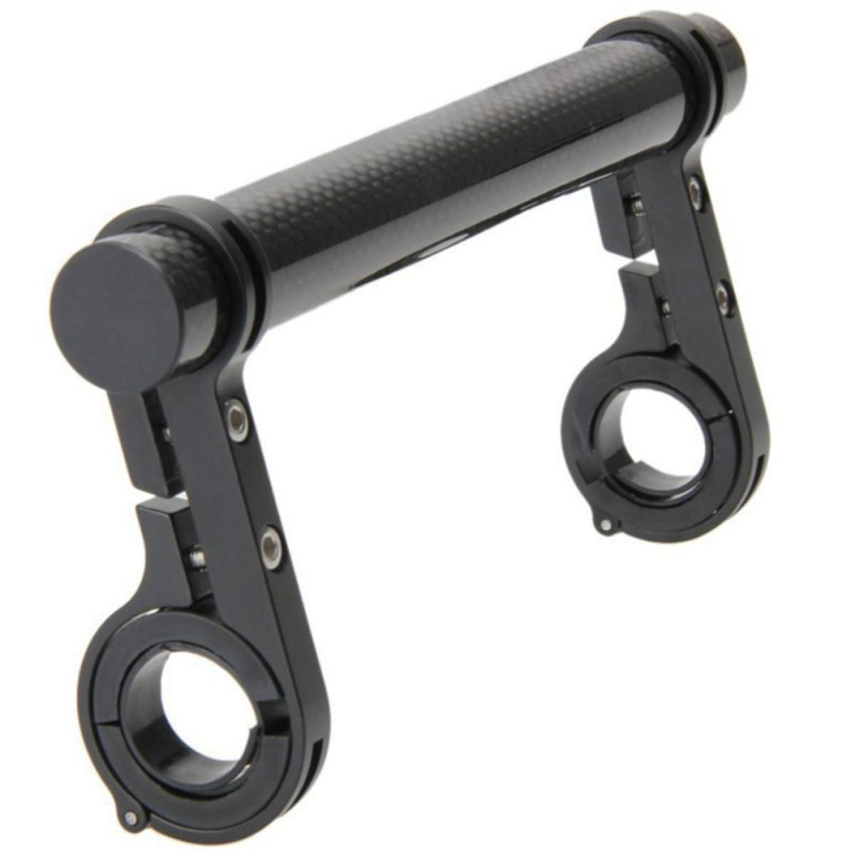 Extensor de manillar de bicicleta negro con soporte para lámpara útil 8