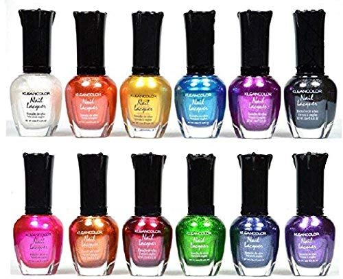 Kleancolor 12-pc Nail Polish Set (2 SET, Metallic)