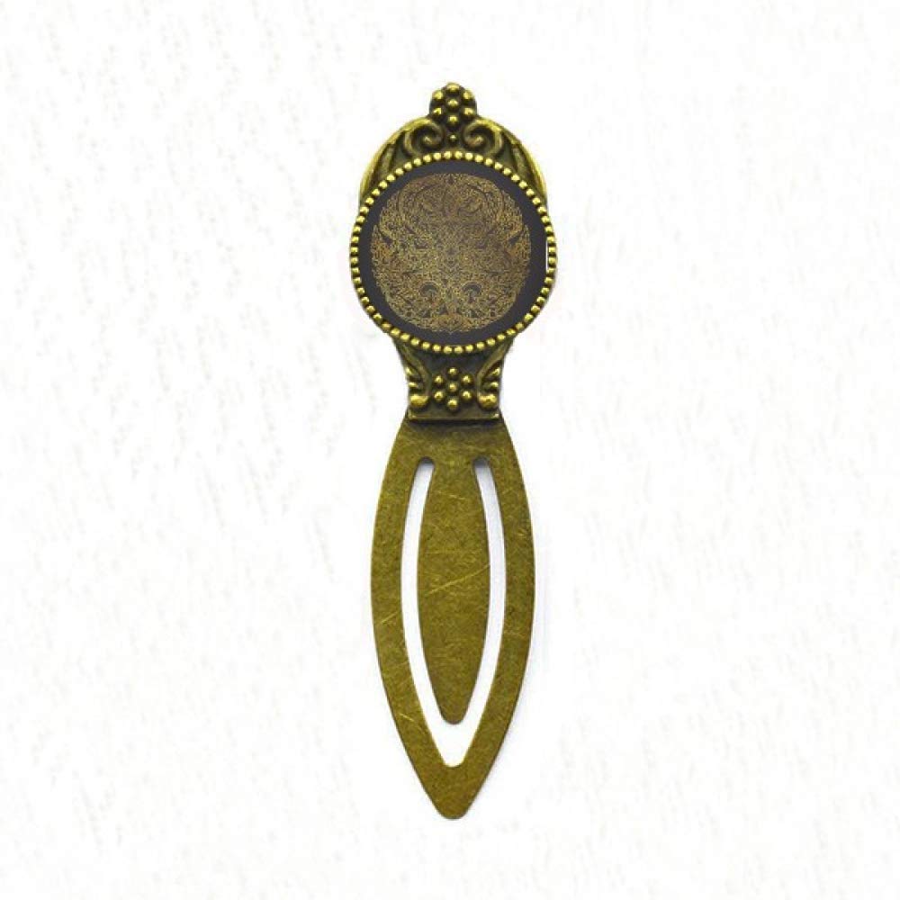Marque-page circulaire feuille d'or Thaïlande, finition luxe