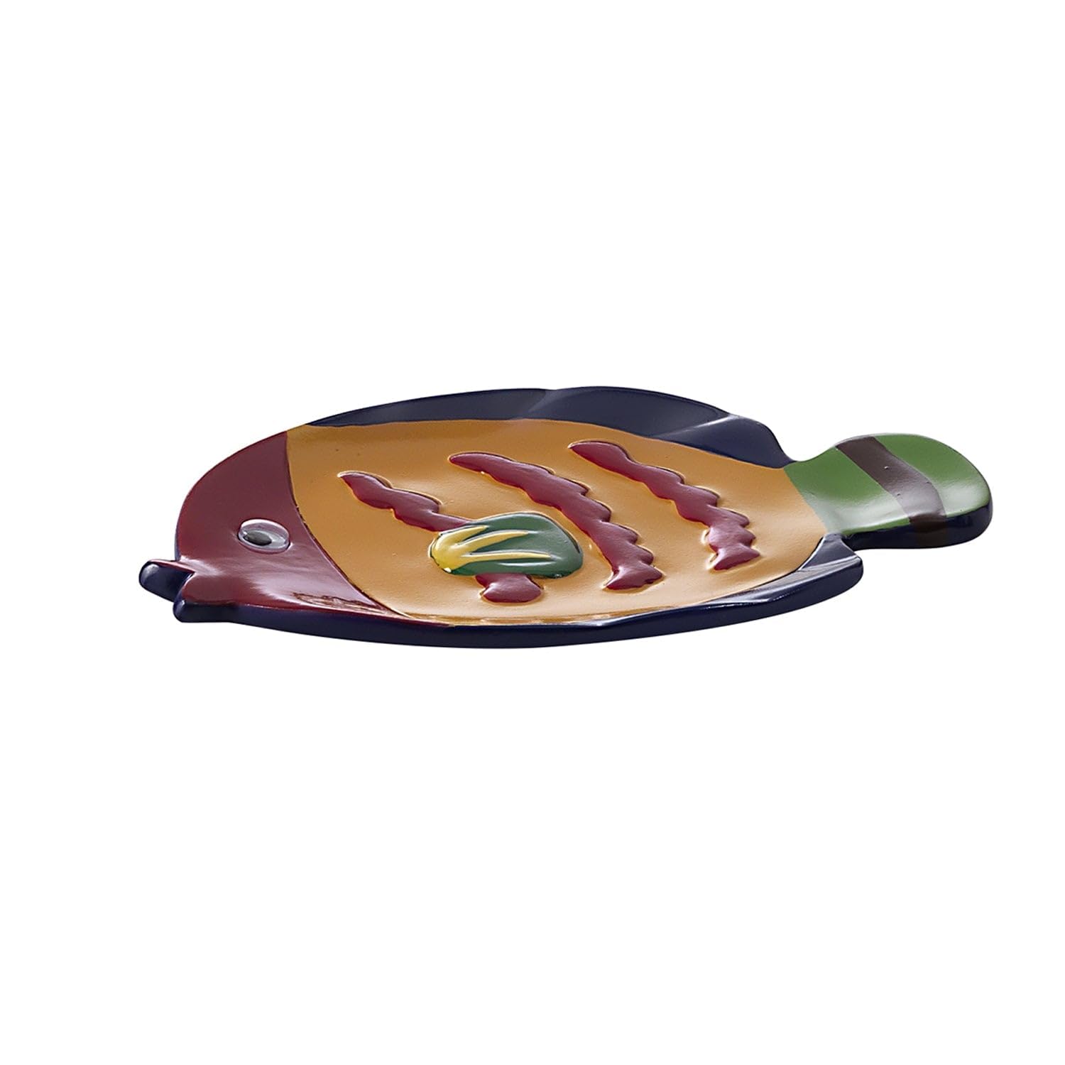 Gedy Dori Resin Soap Dish, Turquoise, 11 x 17.5 x 1.5