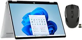 HP OmniBook 5 Flip 2 em 1 35.6 cm FHD+ Laptop com tela sensível ao toque | Intel Core 7 150U | Intel Graphics | Copilot | Retroiluminado | Prata | RAM DDR5 de 16 GB | SSD de 512 GB | Windows 11 Home |