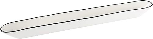 Miniatura 3 de Santa Barbara Design Studio Table Sugar - Servidor de cerámica para botes de olivo, 16.25 x 1.75 pulgadas, You. Me. Charcutería.