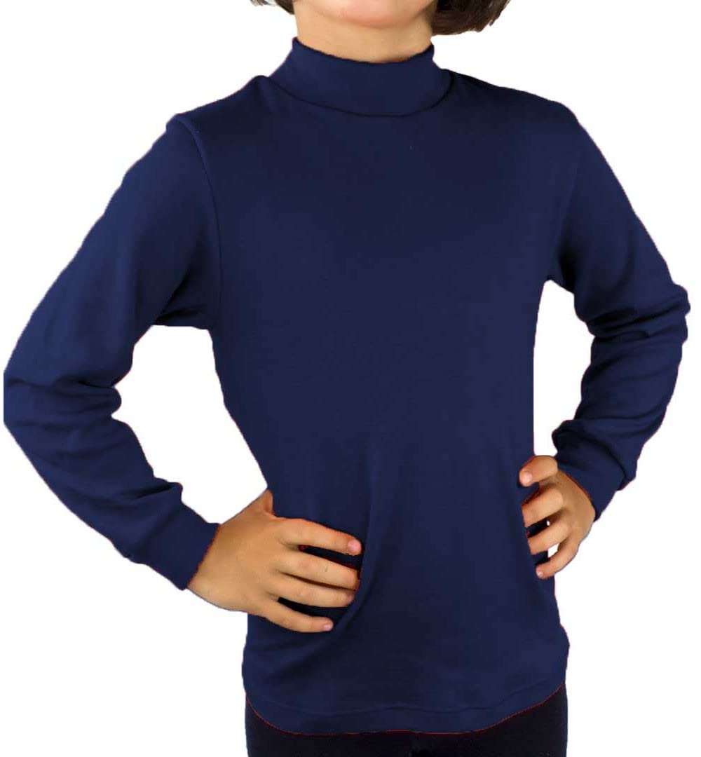 KLOTTZ POLO44 - Camiseta Carnaval Manga Larga niños Fabio Halloween. Polo Cuello semicisne e Interior afelpado. Niñas Color: Marino Talla: 6
