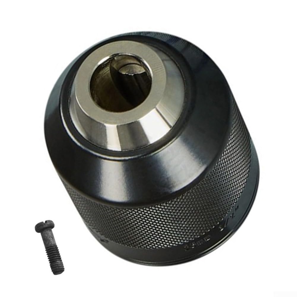 Portabrocas sin llave de 13 mm para cambiar accesorios rápido en obra y taller