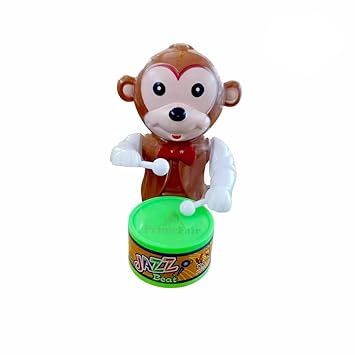 Cute Drummer Key Operated Toy with Drumming and Dancing Action for Kids Baby Rattle Toys Set Toddler Kids