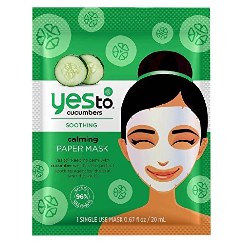 Yes To Cucumbers Calming Paper Mask - Single Use (Pack of 3)
