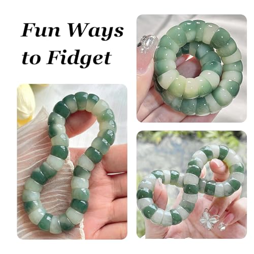 Image of Fidget Bracelet for Women Anxiety Bodhi Seeds Beaded Bracelets, Zen Fidget Stretch Bracelet Alleviate Anxiety Stress
