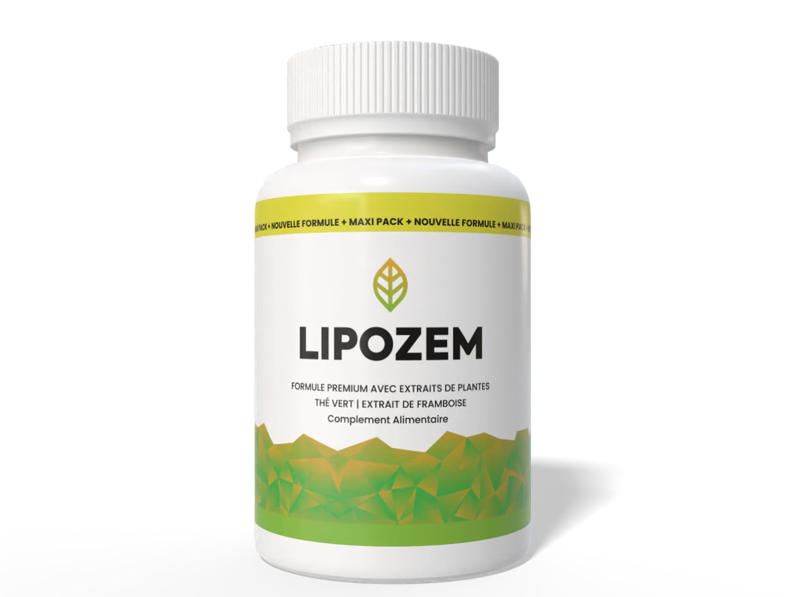 Lipozem Pflanzenextrakt-Supplement, Himbeer und Grüner Tee Extract, 60 Kapseln