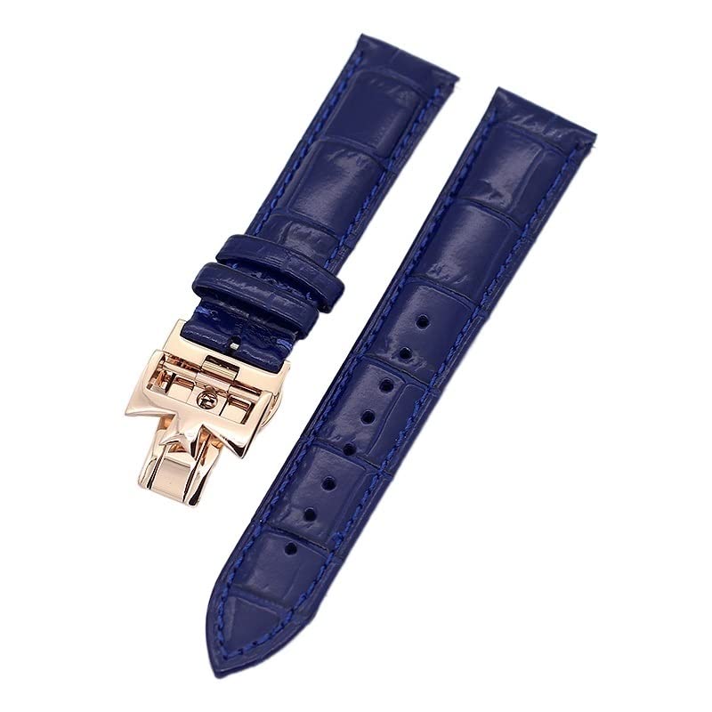 Correas de reloj de cuero de vaca de doble cara de 19/20/22mm para Vacheron VC, correa de reloj Constantin para hombres y mujeres, pulseras de cuero de vaca