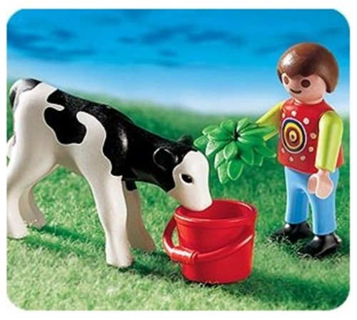 Preisvergleich Produktbild PLAYMOBIL® 4624 - Junge mit Kälbchen