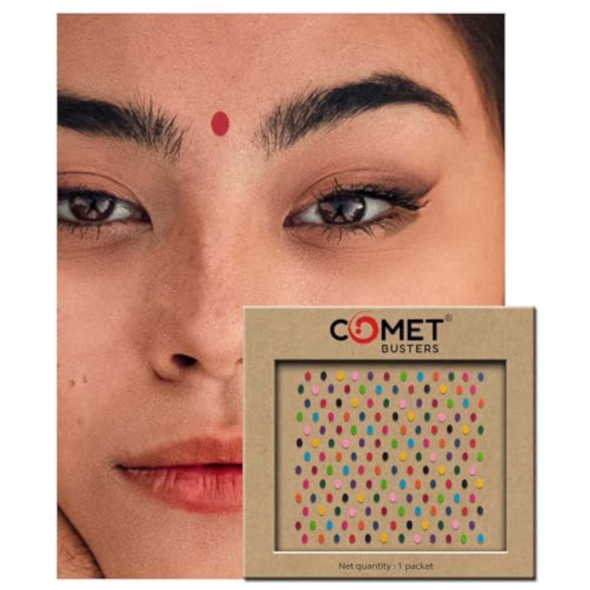 Oval Basic Velvet Bindis, Traditional Accessory