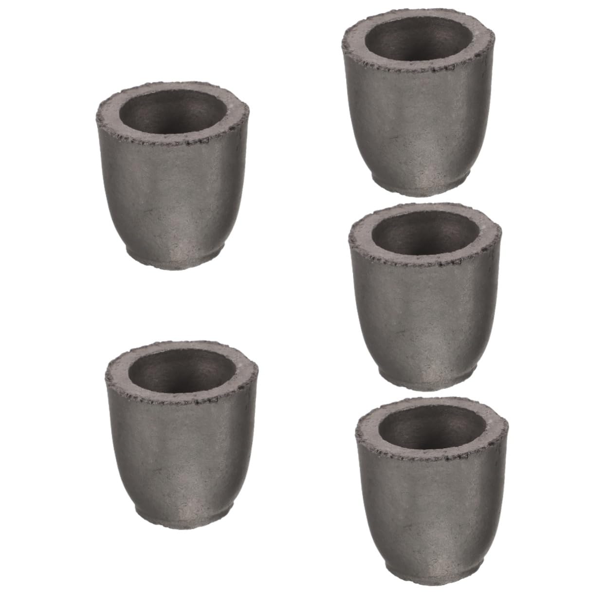 DOITOOL 5 Pièces Moule à Graphite pour Fusion Moulage de Cuivre Laiton Outil Impact pour Analyse Scientifique Éducation