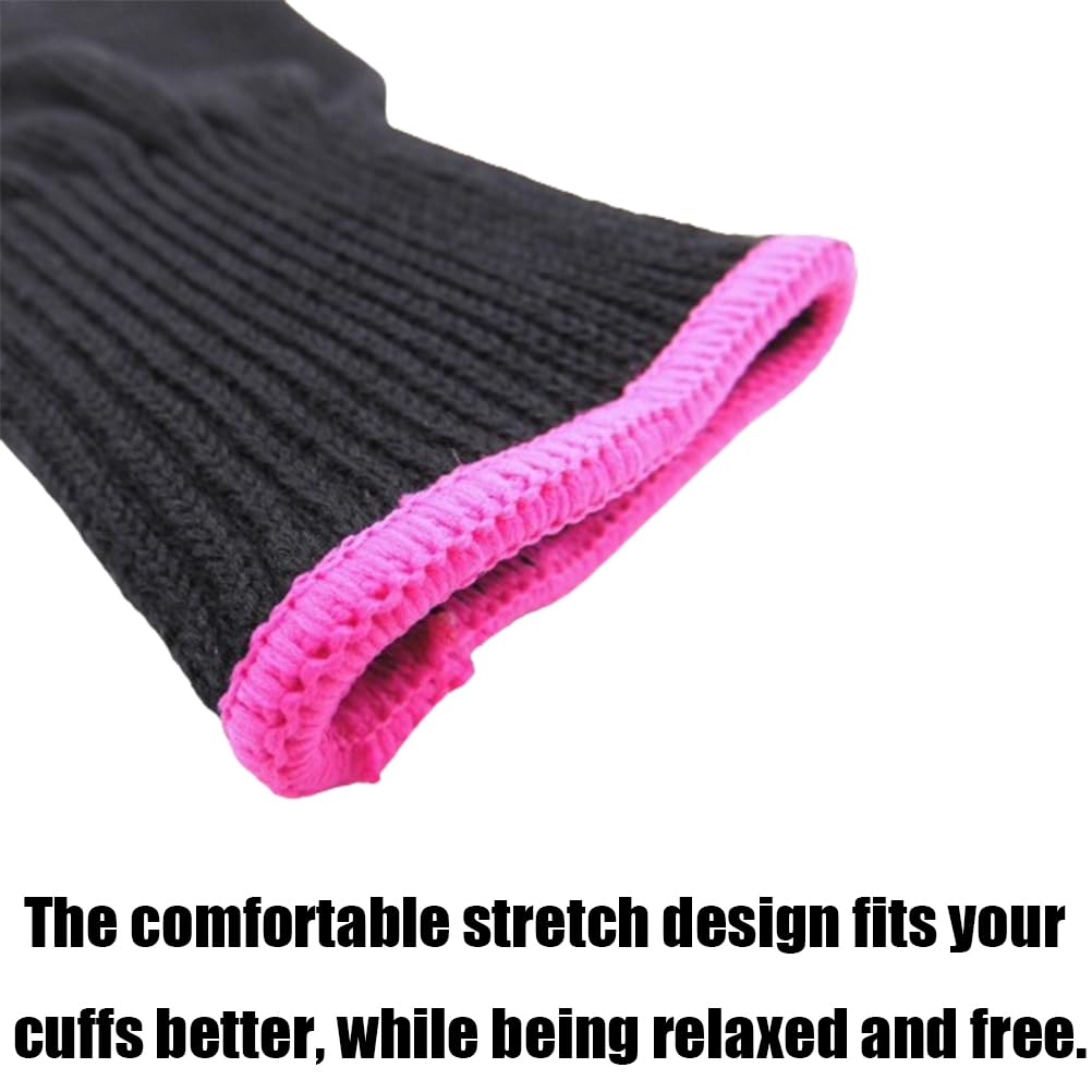 2 gants professionnels résistants à la chaleur pour la coiffure Gants résistants à la chaleur pour les fers à friser, à lisser et à boucler