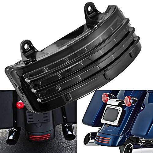 NATGIC Feu arrière de moto, feu arrière Tri-Bar, feu stop L-E-D avec clignotant et feu de course pour Ha-rley Dav-idson FLHX FLTRX Street Glide Touring -...
