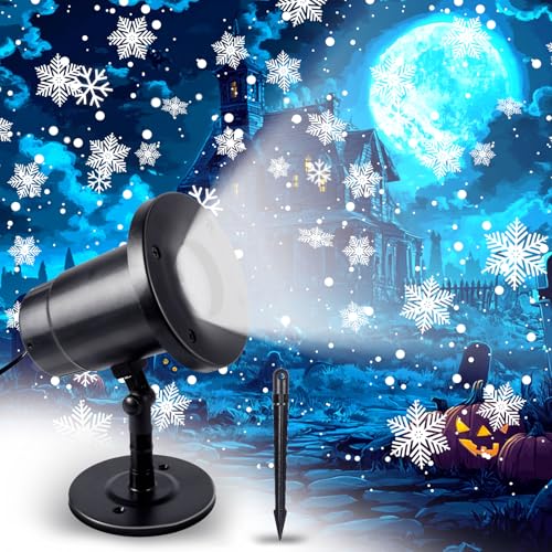 RDDAIPE Schneeflocken Projektor, Led Schneeflocken Projektor Aussen,...
