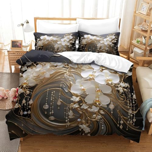 Housse de couette léopard 3D imprimé microfibre super king