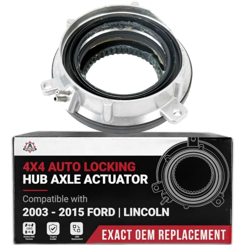 Auto Locking Hub 4WD 4x4 Axle Actuator, Fits Front Right or Left, Compatible with Ford F150, Expedition Lincoln Navigator Vehicles - 2004-2015 - Replaces Part 7L1Z-3C247-A