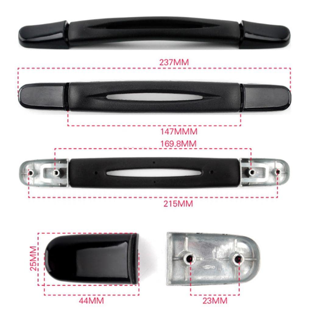 Baoblaze Poignée De Chariot Valise – Remplacement Ergonomique ABS Style A/B/C