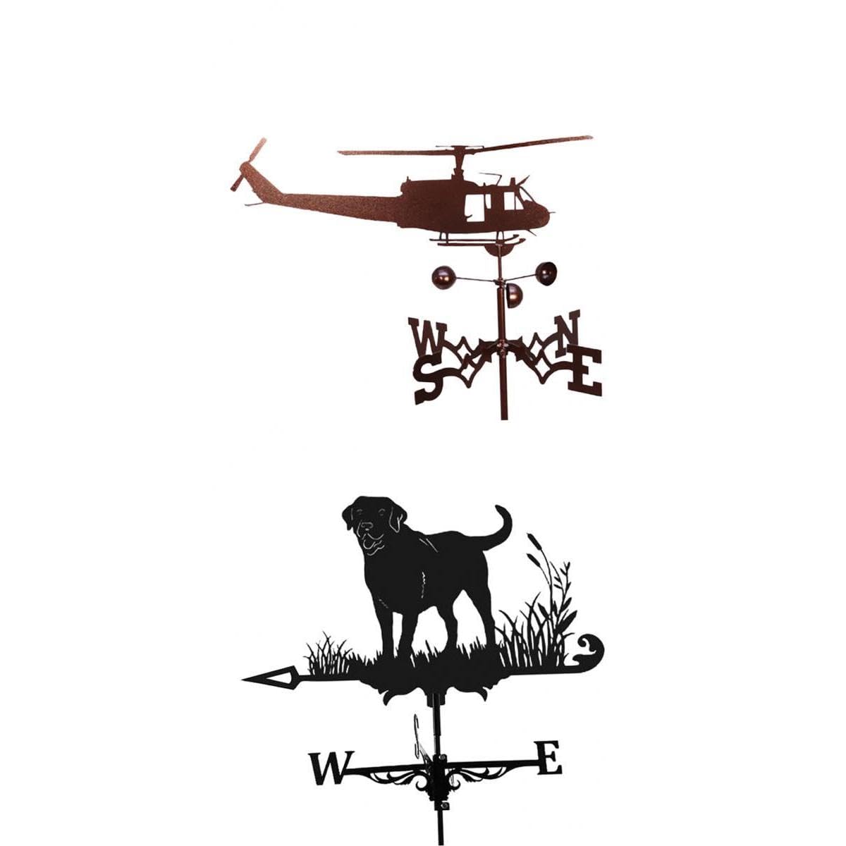 bnf® Weather Vane Wind Direction Indicators House Roof Garden Farm Helicopter | Weathervanes | Garden Decor | Yard, Garden & Outdoor Living-image-4