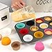 Standard Pink Cupcake Liners for Baking 200 Counts - Caperci Greaseproof Muffin Baking Cups for Wedding Birthday Party Baby Shower Festivals (Pink)