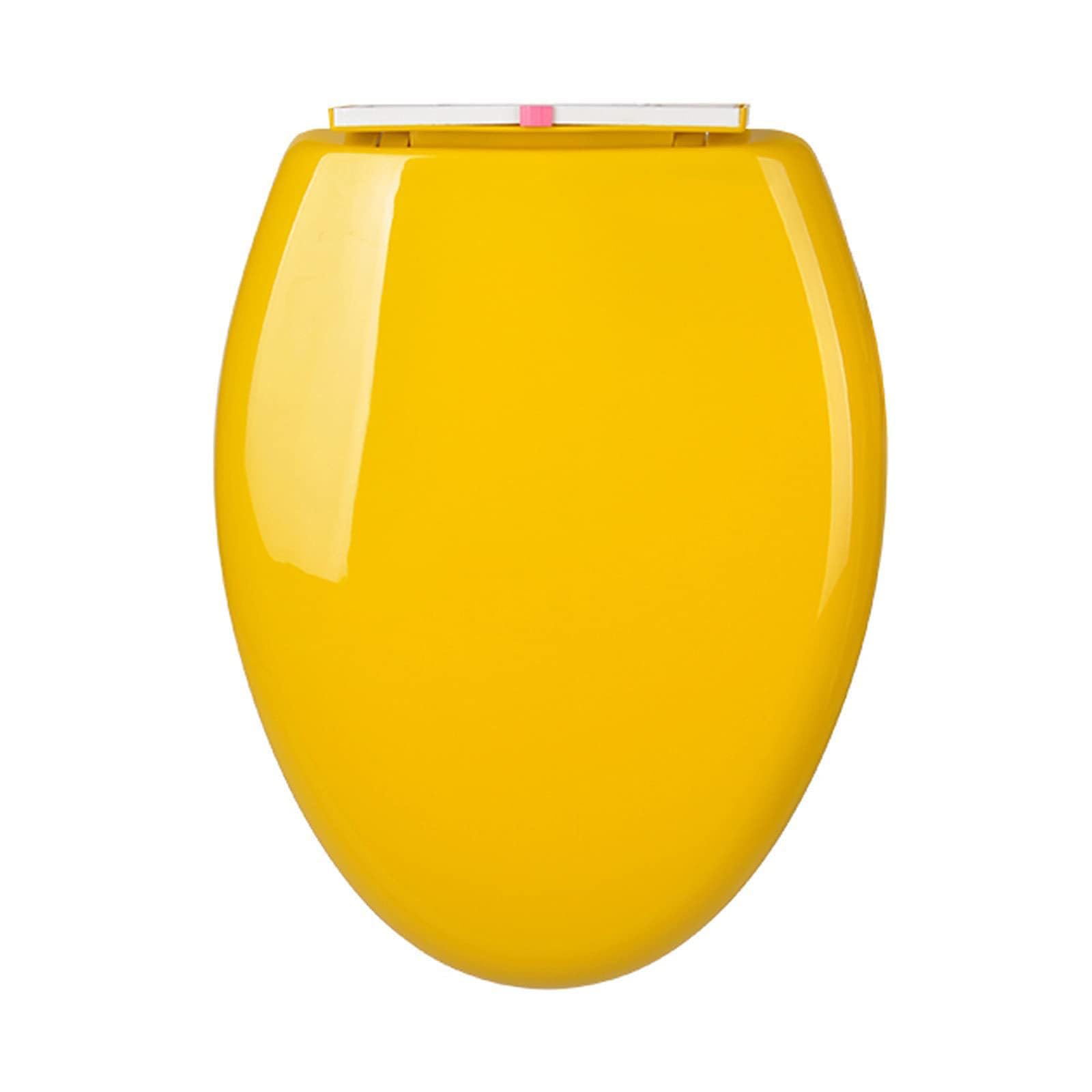 Toilettensitz, V-förmige, langsam schließende Obermontage(Yellow)