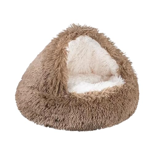 SHJOEE Flauschig Hundebett Muschelform Katzenbett Warm Tierbett Haustierbett Waschbar Hundesofa Katzensofa Plüsch Hundekorb Katzenkorb Weich Hundekissen Katzenkissen Gemütlich Hunde Katzen Schlafplatz