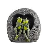 DurableDelights Lover Frog Decor Garden Frogs Couple Statues Romantic Resin Animal Figurine Frog Stu