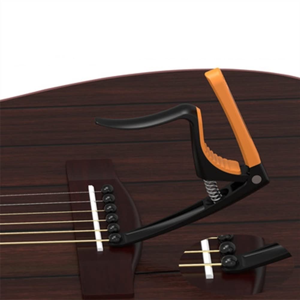 Accueil Capo de guitare Accueil Capo de guitare Capo solo à tête interchangeable en alliage de zinc Guitare folk Guitare classique Guitare électrique Capodastre universel avec fonction de clou à cord