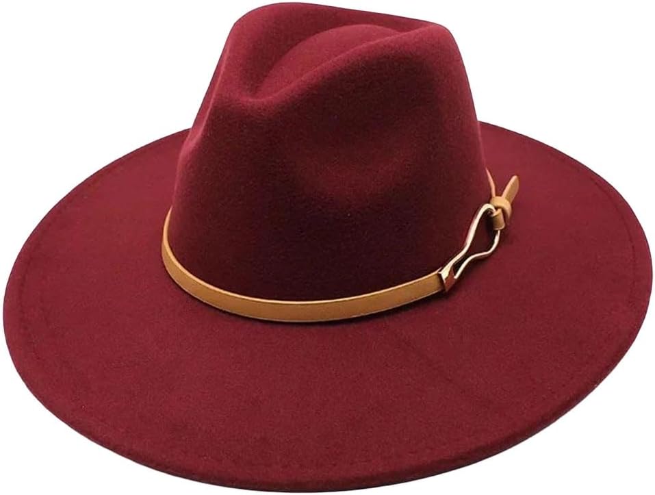 Women's Wide Brim Fedora Hat Felt Style Jazz Hat Church Wedding Party Formal Headwear
