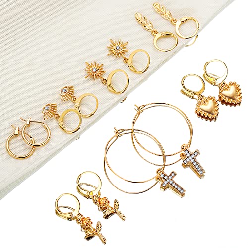 Image of Shining Diva Fashion Stylish Combo Metal Earrings for Women and Girls
