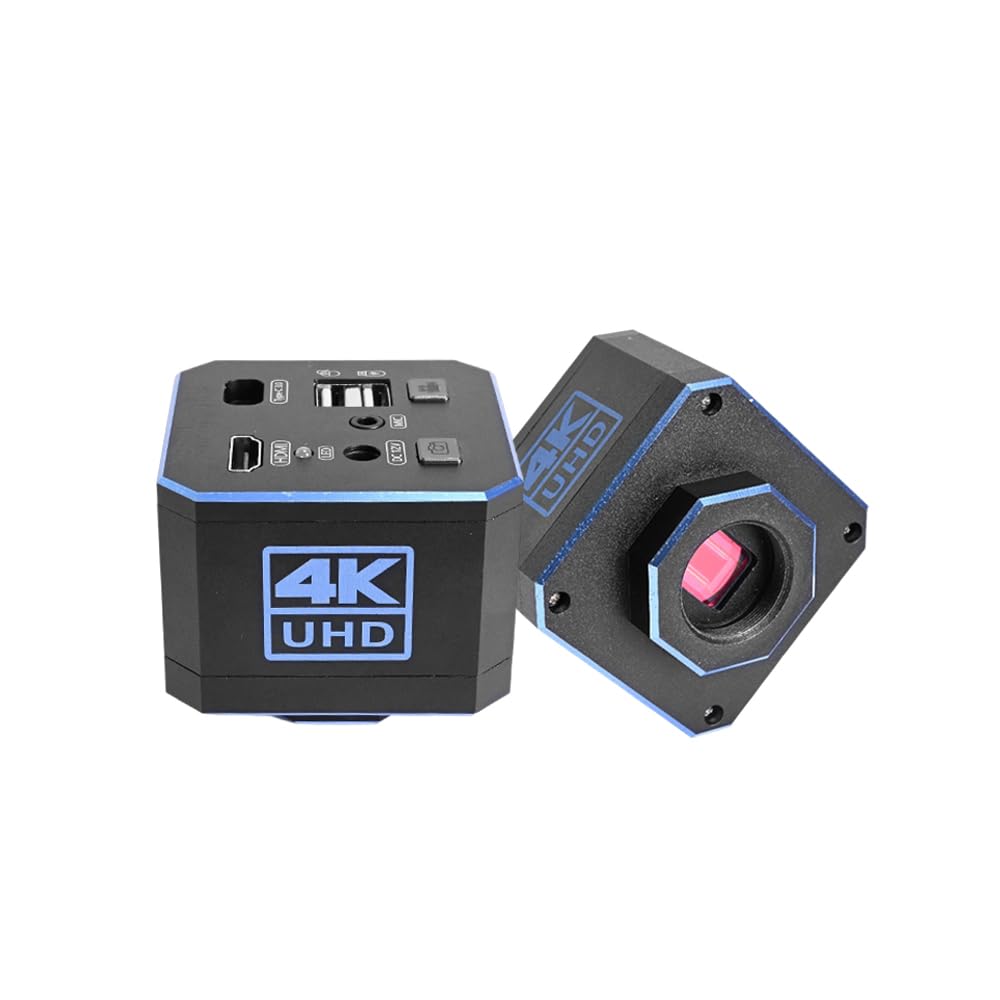 HAYEAR Fotocamera per microscopio digitale 4K UHD ad alta velocità 4K 1080P 60fps HDMI Misurazione fotocamera a colori CMOS USB Storage Dual HDMI USB3.0 Uscita compatibile Windows/iOS Supporto