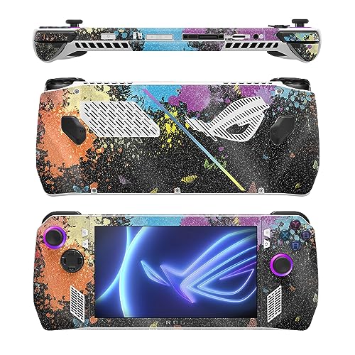 Image of MightySkins Glossy Glitter Skin Compatible with Asus ROG Ally - Splatter | Protective, Durable High-Gloss Glitter Finish | Easy to Apply, Remove, and Change Styles