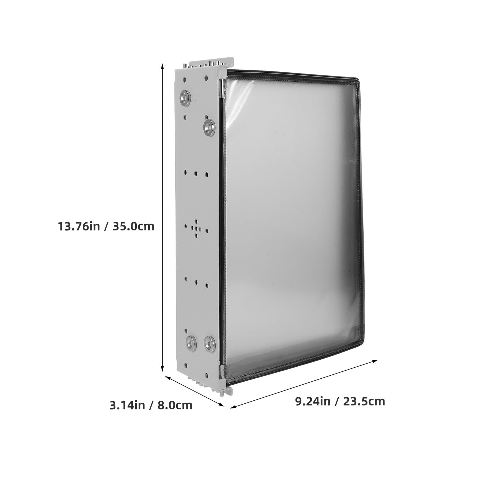 Porta Documenti Organizer per Carta e Posta Magnetico da Parete A4 10 Tasche in Ferro e Pvc Design Salvaspazio per Ufficio e Riunioni