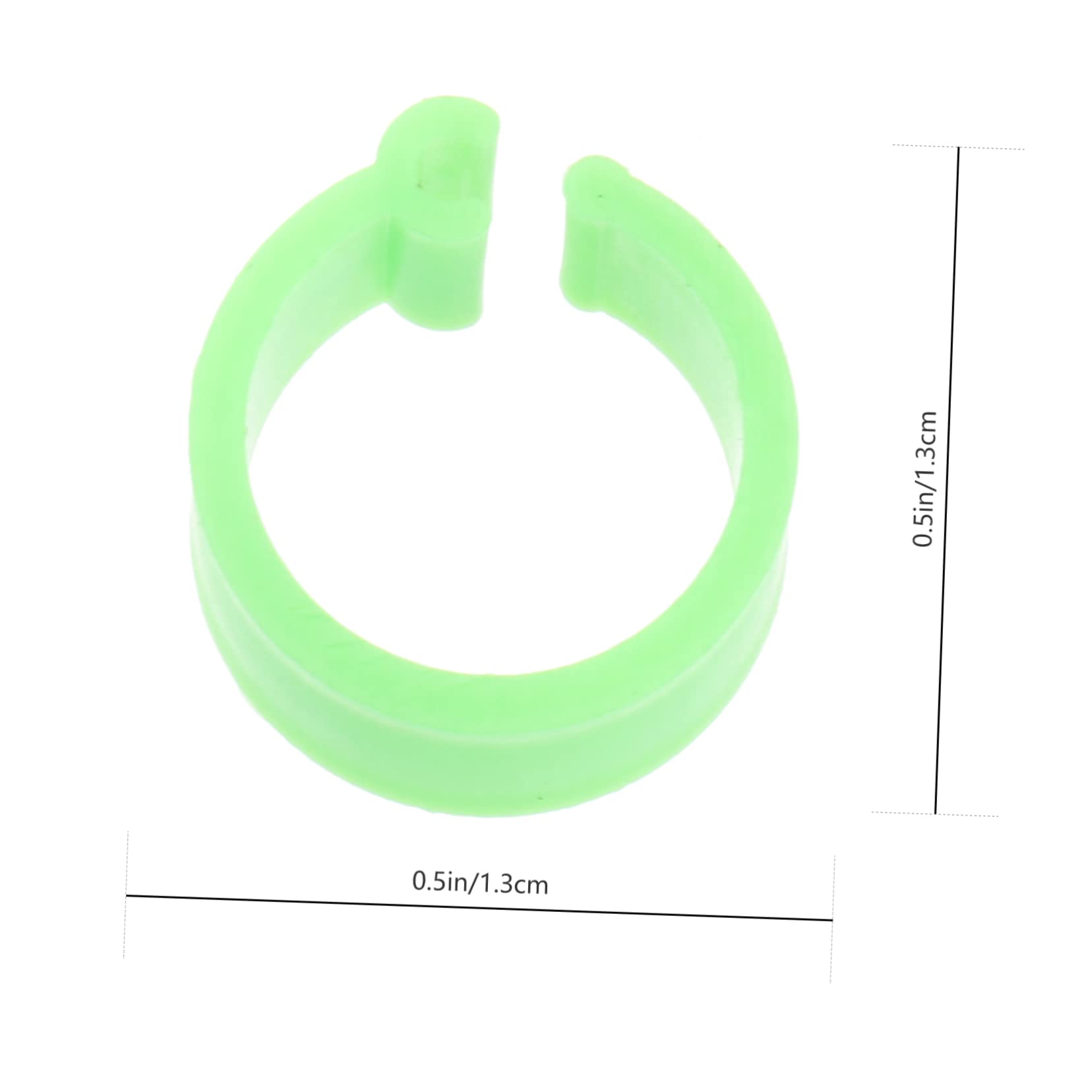 Hemoton Pigeon Ring Set 100 Pieces Plastic Leg Bands Clip Identification for Racing Pigeons Parrots