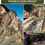 GEERTOP Ultralight Backpacking Tent 1 Person Waterproof Camping Bivy Single Man Tent for Hiking Motocycle Camp Outdoor Travel | Compact