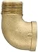 Anderson Metals 38116 Red Brass Pipe Fitting, 90 Degree Street Elbow, 1