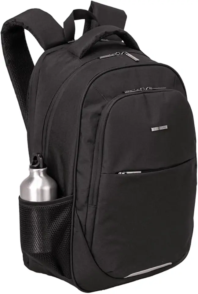 Mochila Executiva Sestini, Compartimento Porta Notebook Acolchoado, Impermeável, Preto (Mochila Connect)