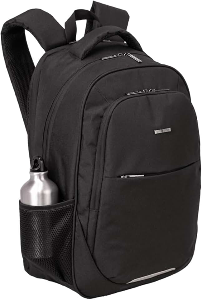 Mochila Executiva Sestini, Compartimento Porta Notebook Acolchoado, Impermeável, Preto (Mochila Connect)