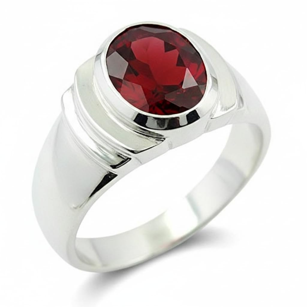 Elige tu Color 925 Anillo de Plata esterlina Forma Ovalada de Piedra de Nacimiento de la Piedra de nacer astrología y astronomía para Hombres y Mujeres del Anillo del Anillo 47 a 70