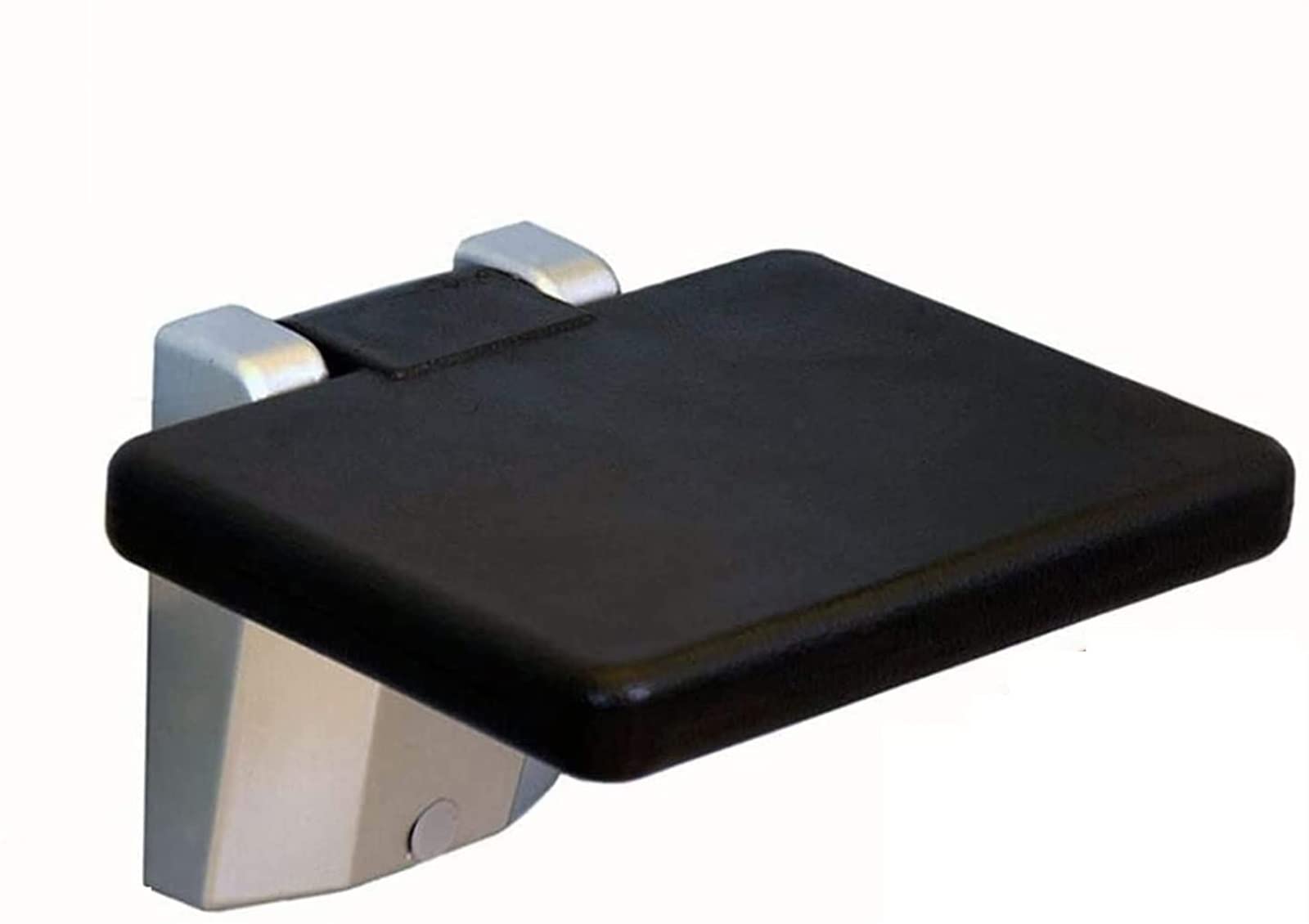 Tabouret de bain pliant et mural carré avec base en aluminium robuste