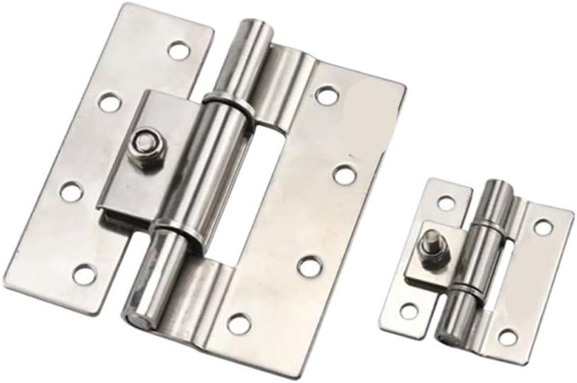 304 Stainless Steel Adjustable Damping Hinge Corrosion-Resistant and Cabinet Door Folding Hinge 1Pcs(Large)