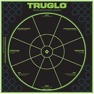 TRUGLO TRU-See Reactive Splatter Handgun Diagnostic Target, 6-Pack
